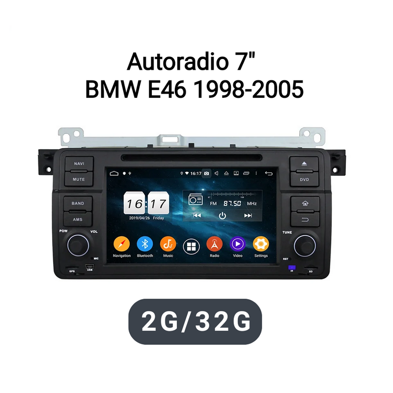 Autoradio BMW e46 - 7 pouces