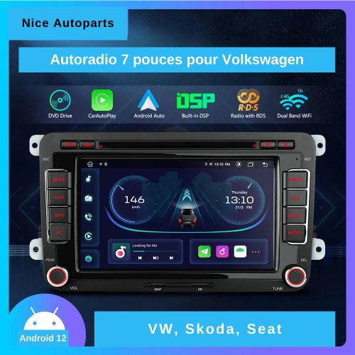 Autoradio 7" pour Volkswagen
