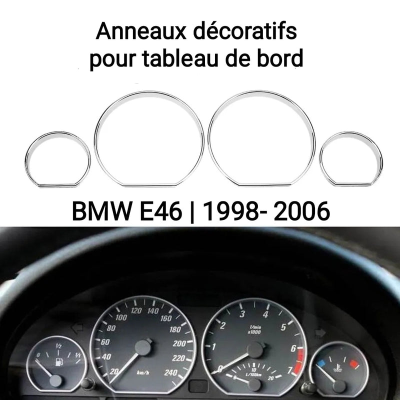 Anneaux décoratifs pour tableau de bord BMW E46