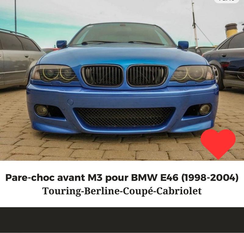 Pare-choc M3 pour BMW E46